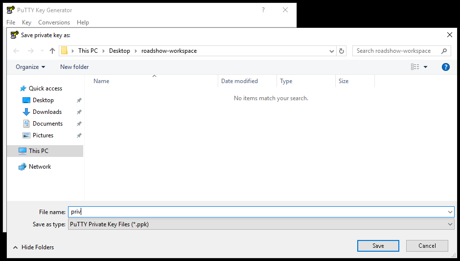 generate ssh key pair